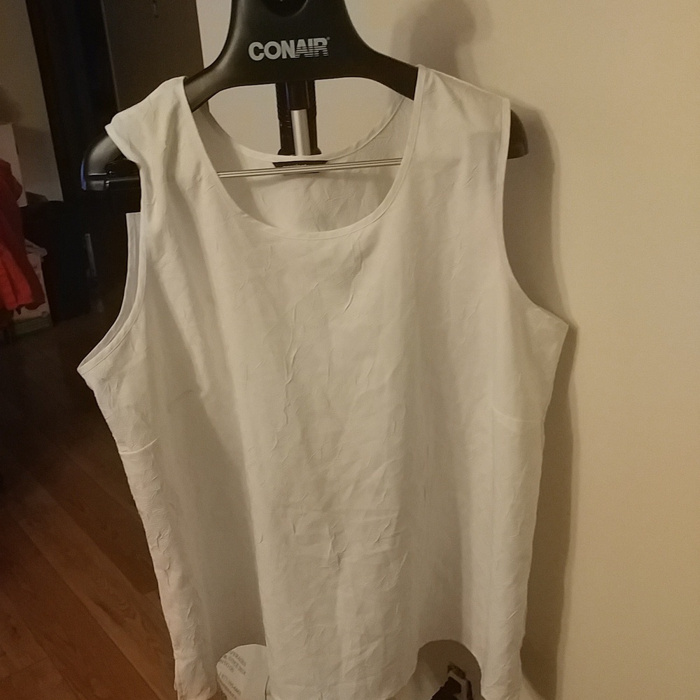Penningtons White Tank Top 2X
